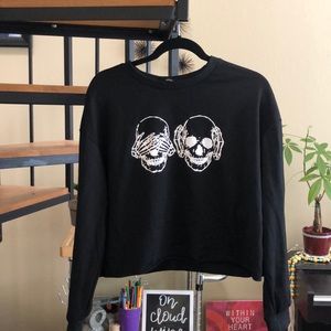 Cropped Skeleton Sweatshirt💀